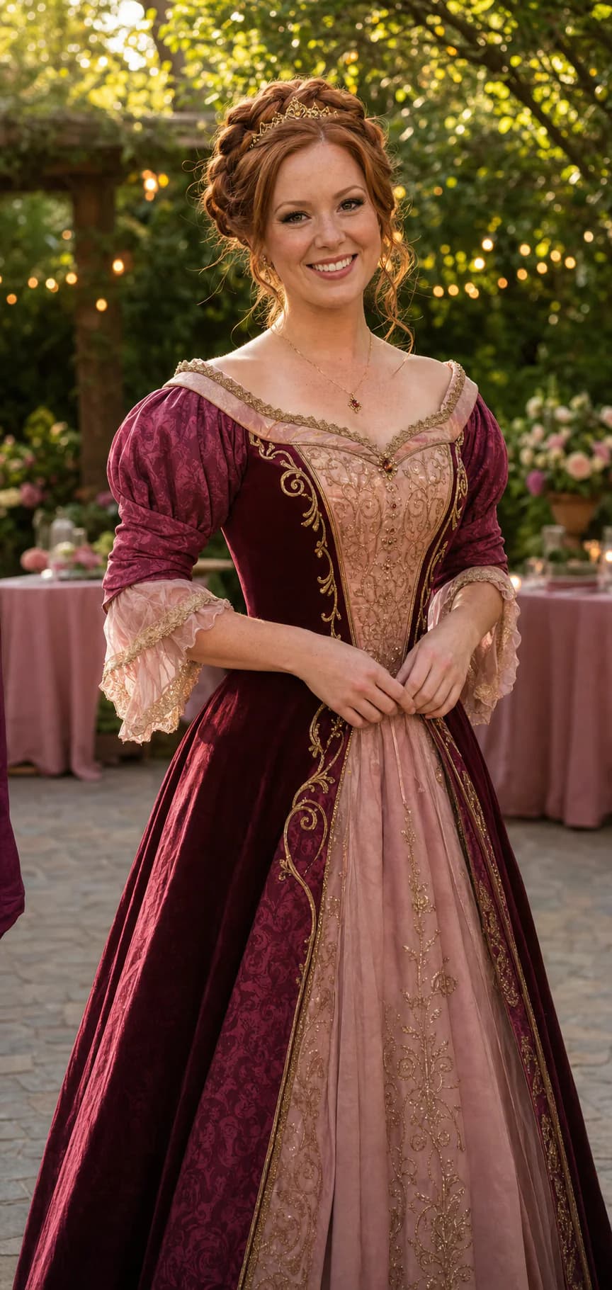 A professional storybook princess entertainer ready for a party